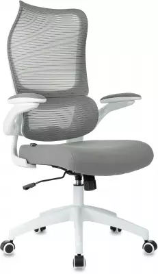 Кресло эргономичное Бюрократ Sigma WH 1 серый сетка/ткань крестов. пластик пластик белый