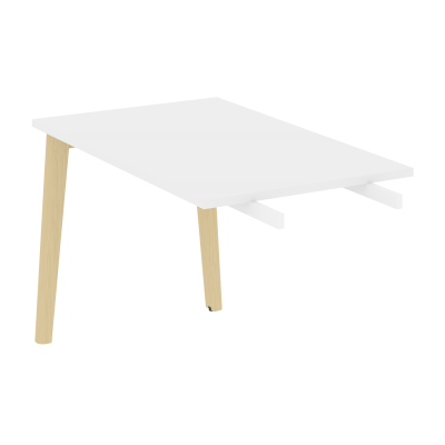 Onix Wood Direct Брифинг-приставка OW.BR-11 Белый Бриллиант/Дуб Светлый/Металл Белый 1180*720*750