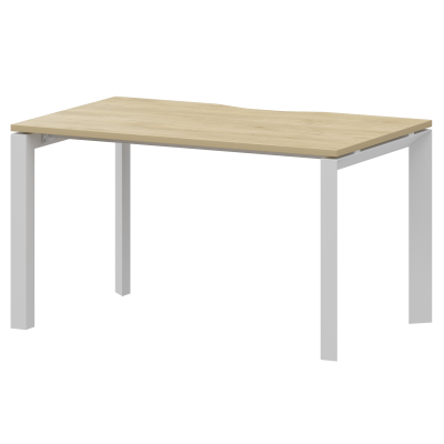 Стол на металлокаркасе  Аргентум-МП НТМП.П-120 Баттл Рок/Белый (1200x730x750)