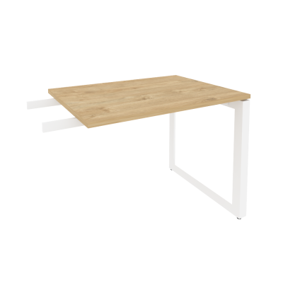 Onix Direct Брифинг-приставка на О-образном м/к O.MO-BR-9 Тиквуд Светлый/Металл Белый 980*720*750