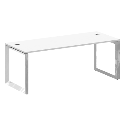 Onix Direct Lux Стол руководителя О-обр. м/к M-O.MO-SRR-6.8 Белый Бриллиант/Нержавеющая Сталь/Хром 1