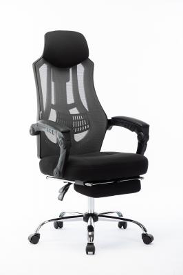 Кресло офисное / 007 NEW / full black черный пластик / черная ткань / черная сетка