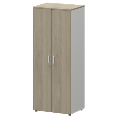 Шкаф для одежды Смарт СМШ-58-6ШД Тип2 Белый/Кронберг (792x594x1990)