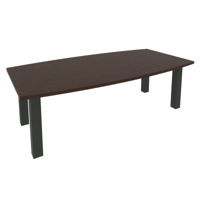 First Стол переговорный KPRG-1 Венге Цаво/Металл Антрацит 2400*1200*750