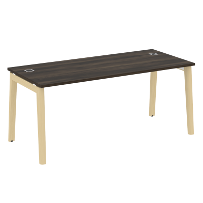 Onix Wood Direct Стол руководителя OW.SRR-5.8 Дуб Мали/Дуб Светлый/Металл Белый 1780*800*750