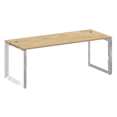 Onix Direct Lux Стол руководителя О-обр. м/к M-O.MO-SRR-6.8 Тиквуд Светлый/Нержавеющая Сталь/Хром 19