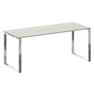 Metal System Direct Стол рабочий руковод. О-обр. м/к БО.СРР-5.7 Дуб Наварра/Нержавеющая Сталь 1800*7