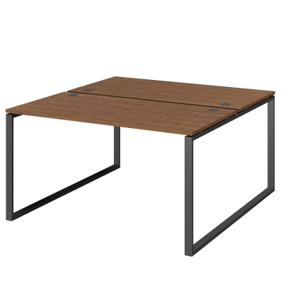 Бенч двойной на 2 рабочих места Арго-М АМБ.О-004.60 Орех/Антрацит (1600x1236x760)