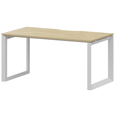 Стол на металлокаркасе Аргентум-МП НТМП.О-140 Баттл Рок/Белый (1400x730x750)