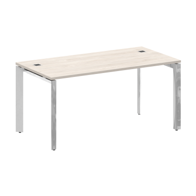 Onix Direct Lux Стол руководителя П-обр. м/к M-O.MP-SRR-4.8 Денвер Светлый/Нержавеющая Сталь/Хром 15