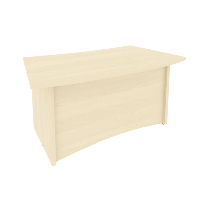 First Стол руководителя криволинейный KSR-1 Клен 1600*920*765