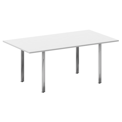 Metal System Direct Стол перег. П-обр. м/к БП.ПРГ-180 Белый/Нержавеющая Сталь 1800*1000*750