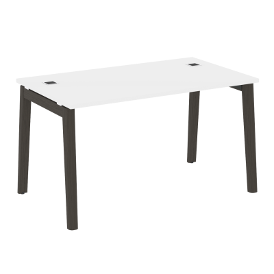 Onix Wood Direct Стол руководителя OW.SRR-3.8 Белый Бриллиант/Дуб Темный/Металл Антрацит 1380*800*75