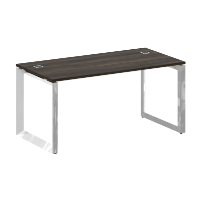 Onix Direct Lux Стол руководителя О-обр. м/к M-O.MO-SRR-4.8 Дуб Мали/Нержавеющая Сталь/Хром 1580*800