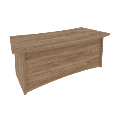 First Стол руководителя криволинейный KSR-3 Дуб Табак 2000*960*765