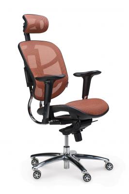 Кресло офисное / Стартрек / оранжевая сетка