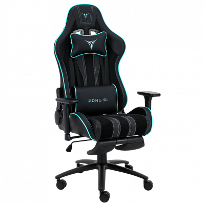Кресло компьютерное игровое ZONE 51 GRAVITY PLUS Black-Cyan