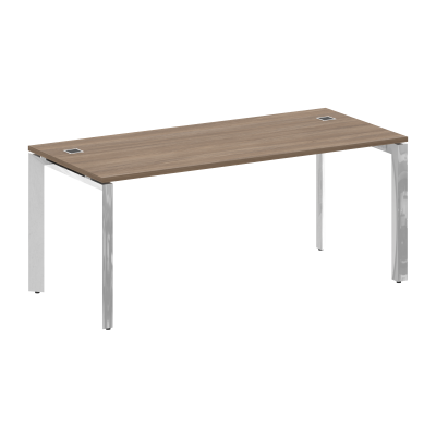 Onix Direct Lux Стол руководителя П-обр. м/к M-O.MP-SRR-5.8 Дуб Аризона/Нержавеющая Сталь/Хром 1780*