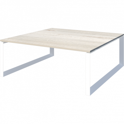 Стол переговорный на металлокаркасе Аргентум-МП НТМП.О-120.11 Сосна винтер/Белый (1200x1100x750)