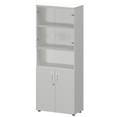 Шкаф Смарт СМШ-58Д2С2 Белый (792x380x1990)