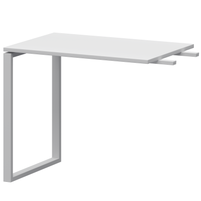 Бриф-приставка на металлокаркасе Арго-М АМ.О-090.60 Белый/Белый (900x600x760)