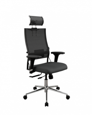 Кресло Ergolife SynchroSit Air 24/7 B2-287D - Italy+UMF(X1) /Km00/Wsh00/D02P/H21mM-2D(M118.B23.G18.W02) (МЕТТА/METTA)