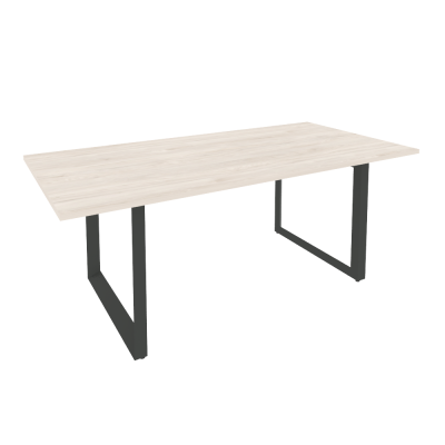 Onix Direct Стол переговорный на О-образном м/к O.MO-PRG-19 Денвер Светлый/Металл Антрацит 1980*980*