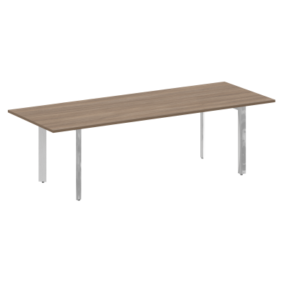Onix Direct Lux Стол переговорный П-обр. м/к M-O.MP-PRG-25 Дуб Аризона/Нержавеющая Сталь/Хром 2580*9