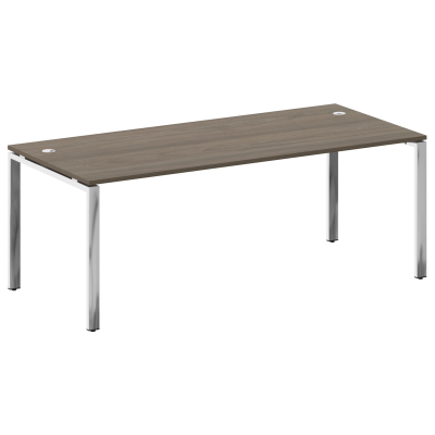 Metal System Direct Стол рабочий руковод. П-обр. м/к БП.СРР-6.9 Вяз Благородный/Нержавеющая Сталь 20