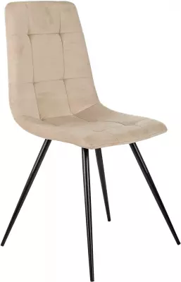Стул для дома Бюрократ CH-K1 бежевый Holland 06 металл черный на ножках (CH-K1_1/HL07)
