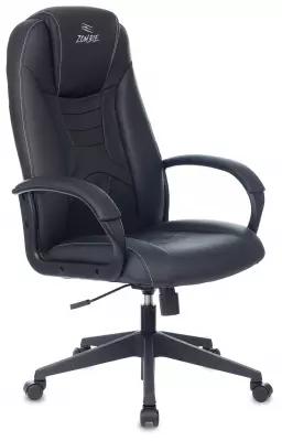 Кресло игровое Zombie 8 черный экокожа крестов. пластик