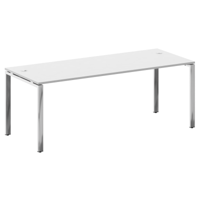 Metal System Direct Стол рабочий руковод. П-обр. м/к БП.СРР-6.8 Белый/Нержавеющая Сталь 2000*800*750