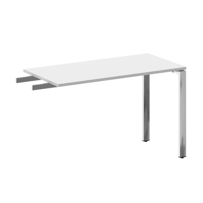 Metal System Direct Брифинг-приставка БП.ПР-4 Белый/Нержавеющая Сталь 1200*600*750