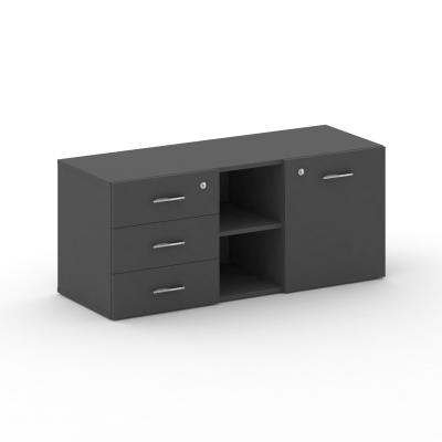 Fresco Греденция FRU.GR-2 Базальт/Хром 1250*460*532