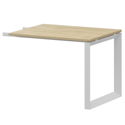 Бриф-приставка на металлокаркасе Аргентум-МП НТМПБ-О-709 Баттл Рок/Белый (900x730x750)