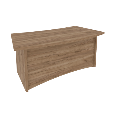 First Стол руководителя криволинейный KSR-2 Дуб Табак 1800*940*765