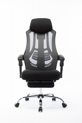 Кресло офисное / 007 NEW / full black черный пластик / черная ткань / черная сетка, купить в Сыктывкаре