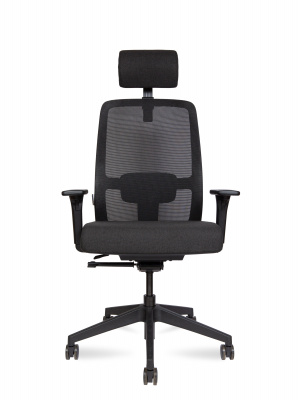 Кресло офисное / Altai SL / черный пластик / черная сетка / черная ткань, купить в Сыктывкаре