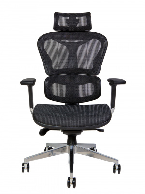 Кресло офисное / Hero black / черный пластик / черная сетка, купить в Сыктывкаре