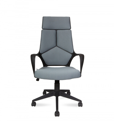 Кресло офисное / IQ / (black plastic, dark grey) черный пластик / темно-серая ткань, купить в Сыктывкаре