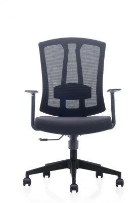 Кресло офисное / Iron LB / черный пластик /черная сетка / черная ткань, купить в Сыктывкаре