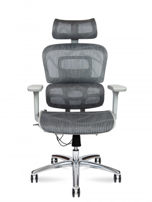 Кресло офисное / Kron grey / серый пластик / серая сетка, купить в Сыктывкаре