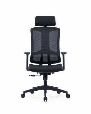 Кресло офисное / Linz / черный пластик / черная сетка / черная ткань, купить в Сыктывкаре