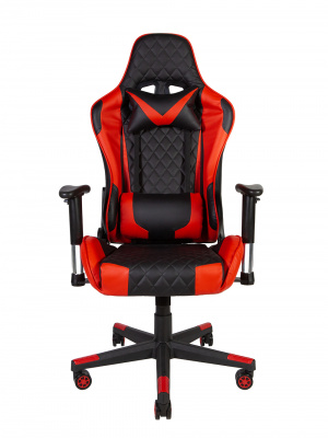 Кресло офисное / Lotus ONE / черно - красная экокожа/ пластиковая крестовина, купить в Сыктывкаре