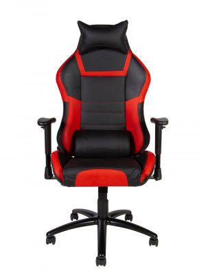 Кресло офисное / Lotus PRO carbon / черно - красная экокожа/ стальная крестовина, купить в Сыктывкаре