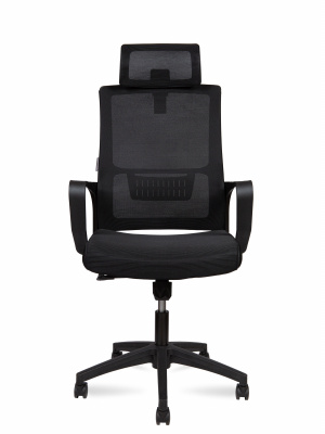 Кресло офисное / Max / черный пластик / черная сетка / черная ткань, купить в Сыктывкаре