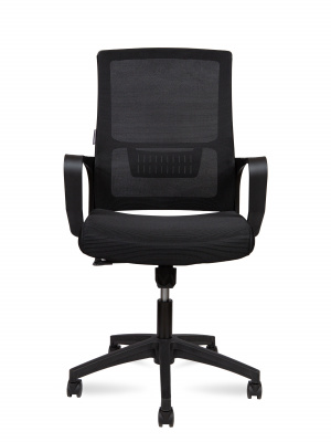 Кресло офисное / Max LB / черный пластик / черная сетка / черная ткань, купить в Сыктывкаре