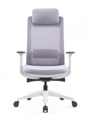 Кресло офисное / Oslo / серая сетка /серый пластик / база белая, купить в Сыктывкаре