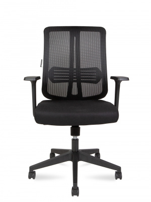 Кресло офисное / Tema LB / черный пластик / черная сетка / черная ткань, купить в Сыктывкаре