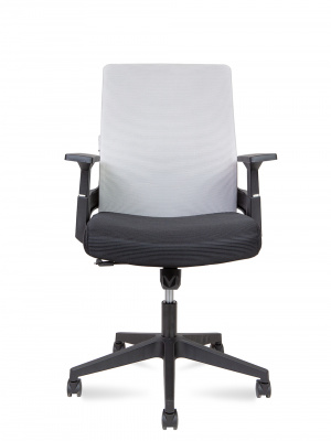 Кресло офисное / Terra LB / черный пластик / серая сетка / черная ткань, купить в Сыктывкаре